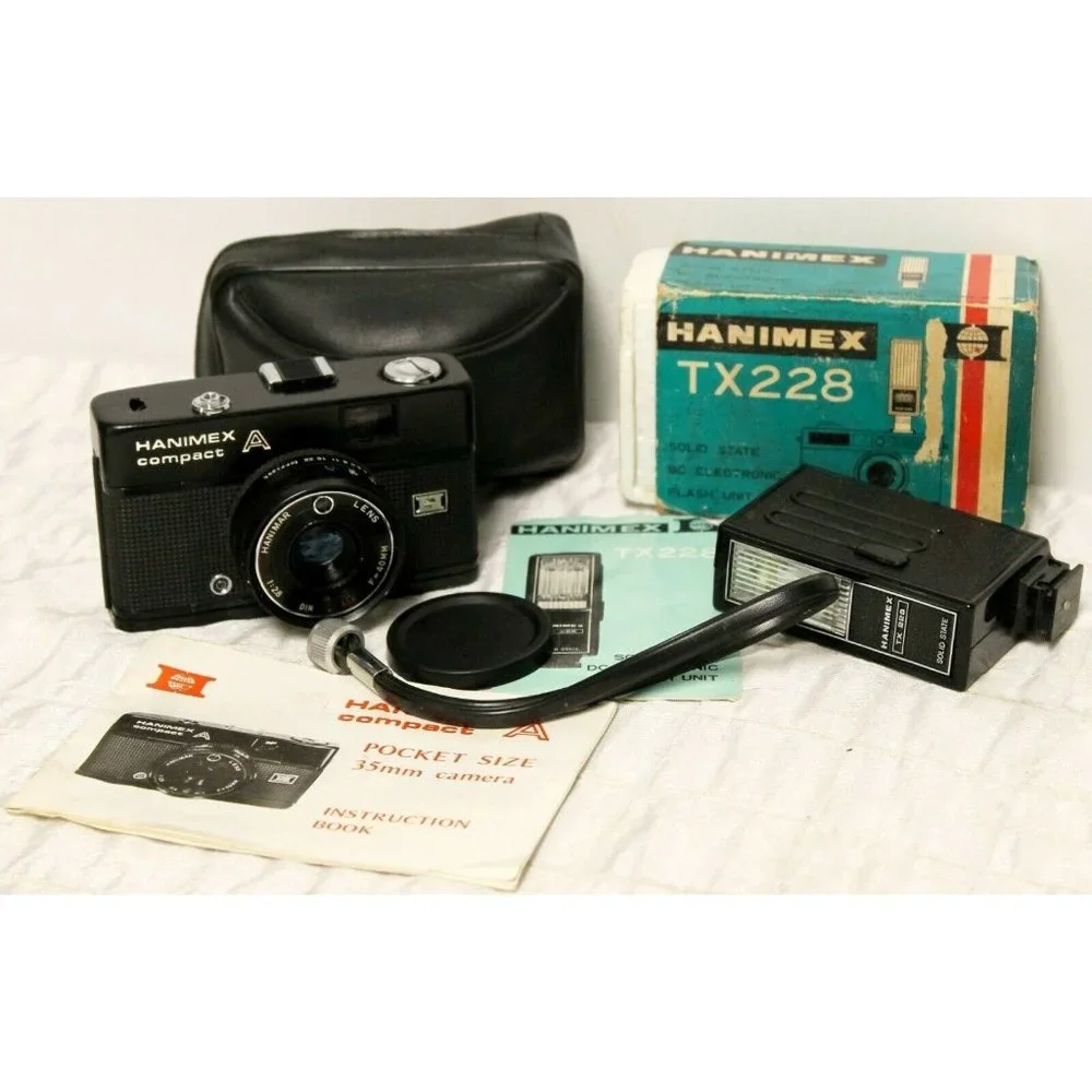 Hanimex Compact A Camera Case TX228 Flash Attachment Instruction Manuals